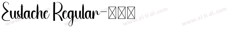 Eustache Regular字体转换